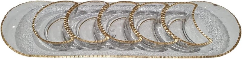 بي آند دي بي & دي صينية زجاجية  مع مجموعة من 5 أكواب - Image 3