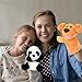 Easfan Puppy Hand Puppet Soft Animal Plush Toy with Movable Mouth Interactive Storytelling Cute Dog Toys Creativity Imagination Christmas Birthday Gifts for Toddlers Kids Brown - Image 4
