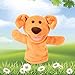 Easfan Puppy Hand Puppet Soft Animal Plush Toy with Movable Mouth Interactive Storytelling Cute Dog Toys Creativity Imagination Christmas Birthday Gifts for Toddlers Kids Brown - Image 2