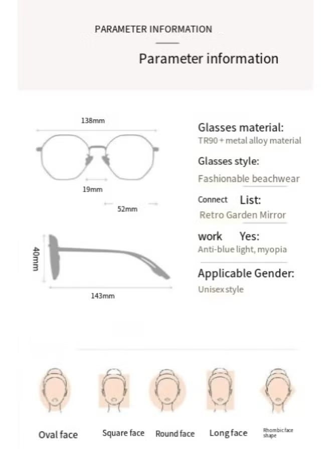 QZ Anti-Blue Light Computer Reading Lenses/Magnifying Glasses - Soft And Lightweight - Three-Stage Color Change - Suitable For Both Men And Women - More Suitable For Office Workers - Image 3