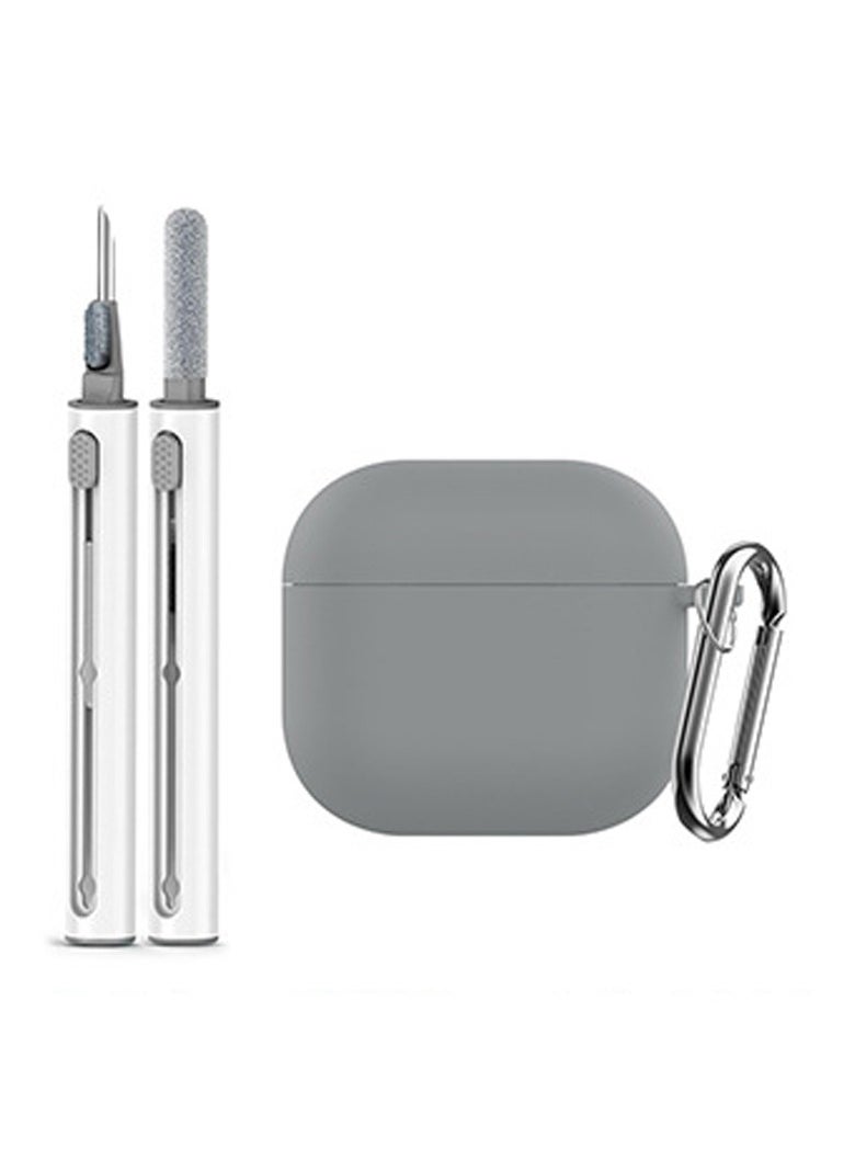Generic - Soft Silicone Protective Case Cover for AirPods 4 with Cleaner Kit and Keychain - Image 1