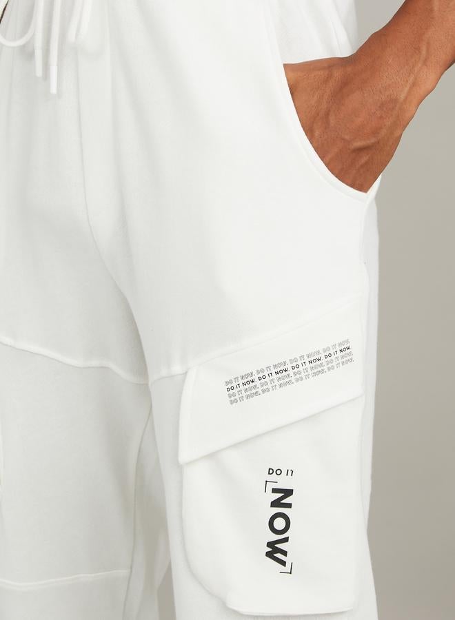 Styli Slim Fit Cargo Jogger with Elasticated Hem  - Image 3