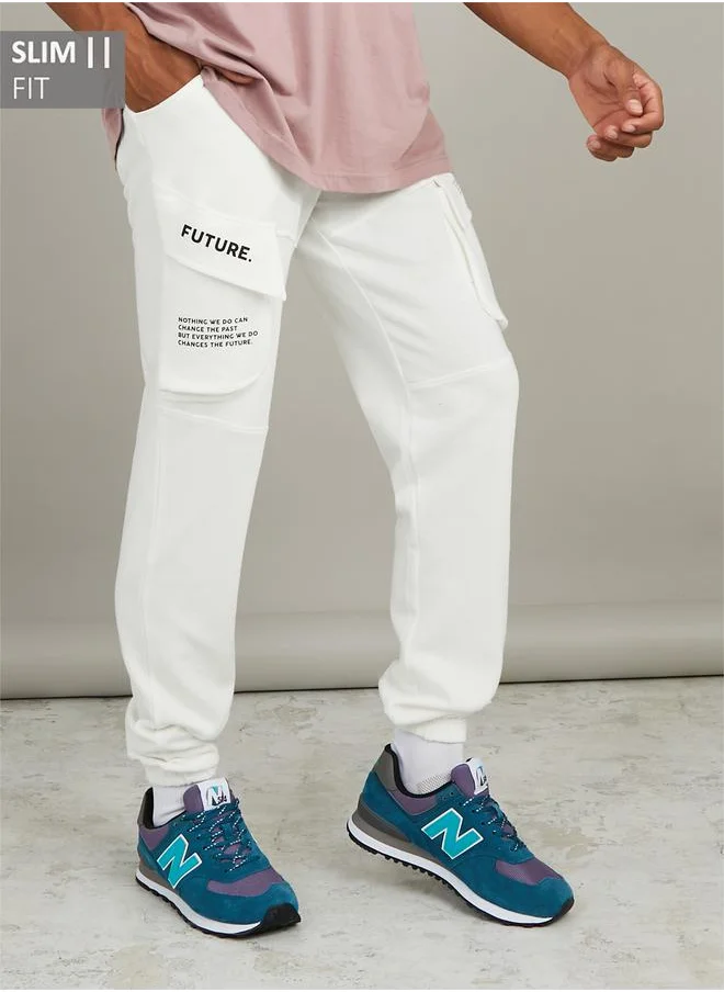 ستايلي Slim Fit Cargo Jogger with Elasticated Hem