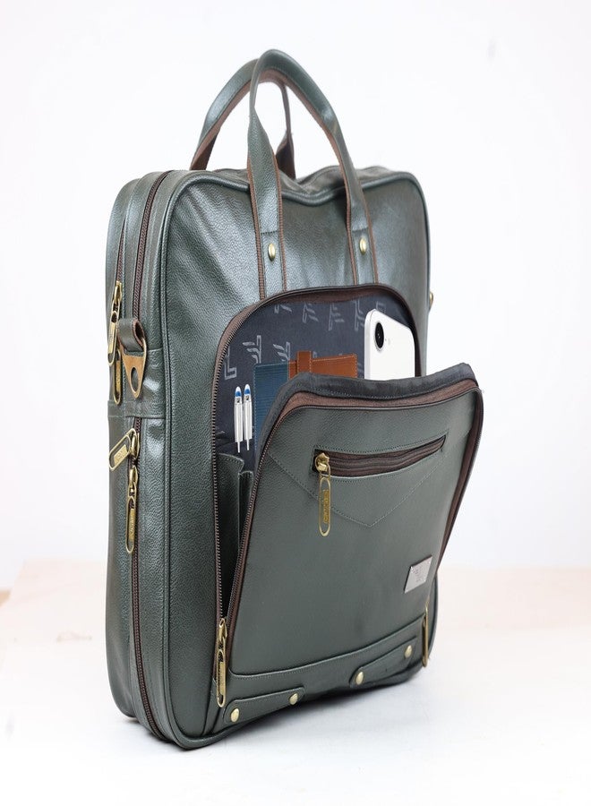 Ligo Classic File Bag Messenger laptop Bag for Men Office Bag for Men Padded Laptop Compartment with Adjustable Strap 18 Ltr - Image 2