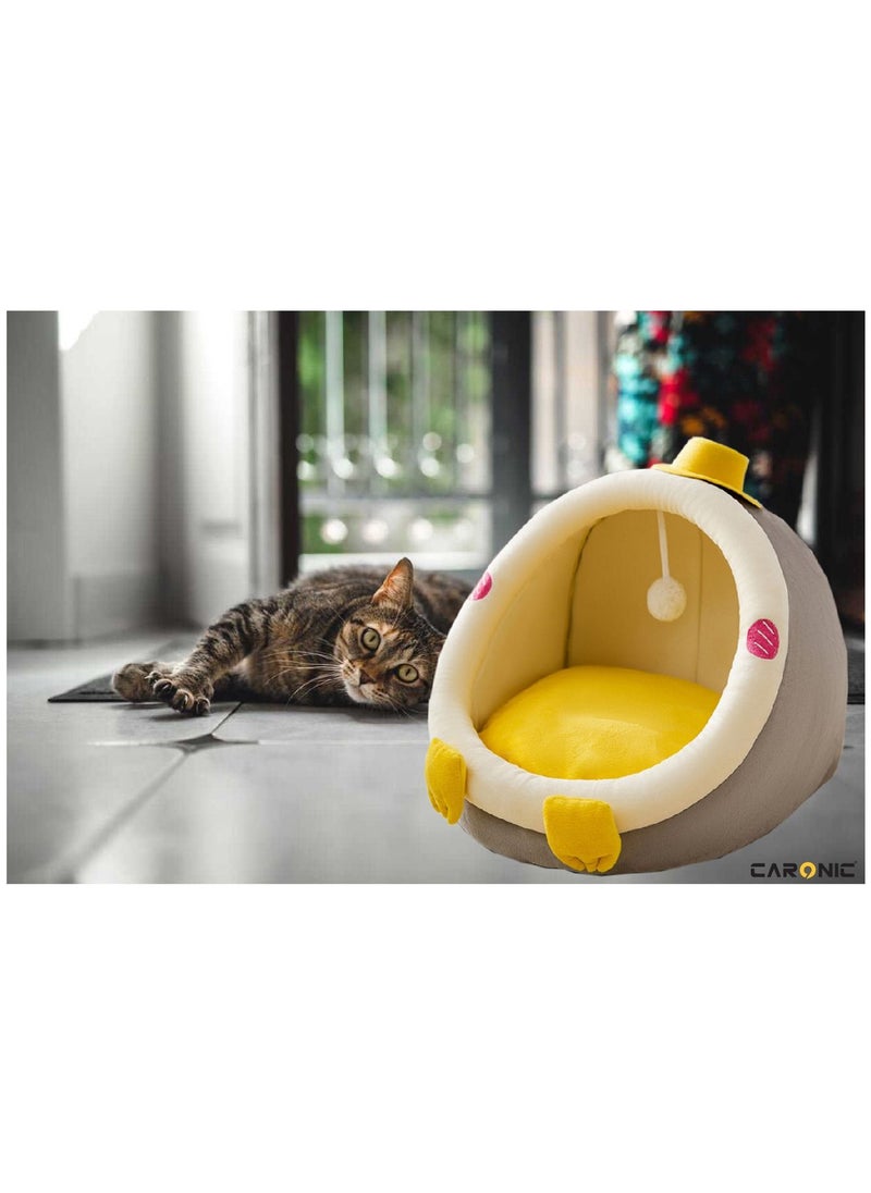 Home Pet Bed For Cats And Small Dogs Bed Removable Washable For Indoor And Outdoor Pets Sleeping Cozy Grey Yellow - pzsku/Z8901398A7FD900472AC4Z/45/_/1691835940/39cccdb5-3624-4dcf-b81d-3e0c92bde0e5