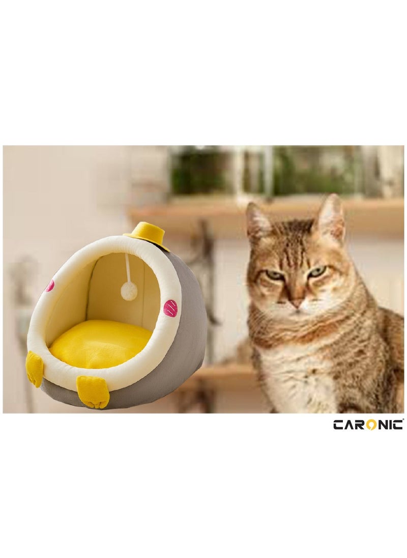 Home Pet Bed For Cats And Small Dogs Bed Removable Washable For Indoor And Outdoor Pets Sleeping Cozy Grey Yellow - pzsku/Z8901398A7FD900472AC4Z/45/_/1691835942/771be4cb-35a8-4df6-a01a-6ffe9334ffe2