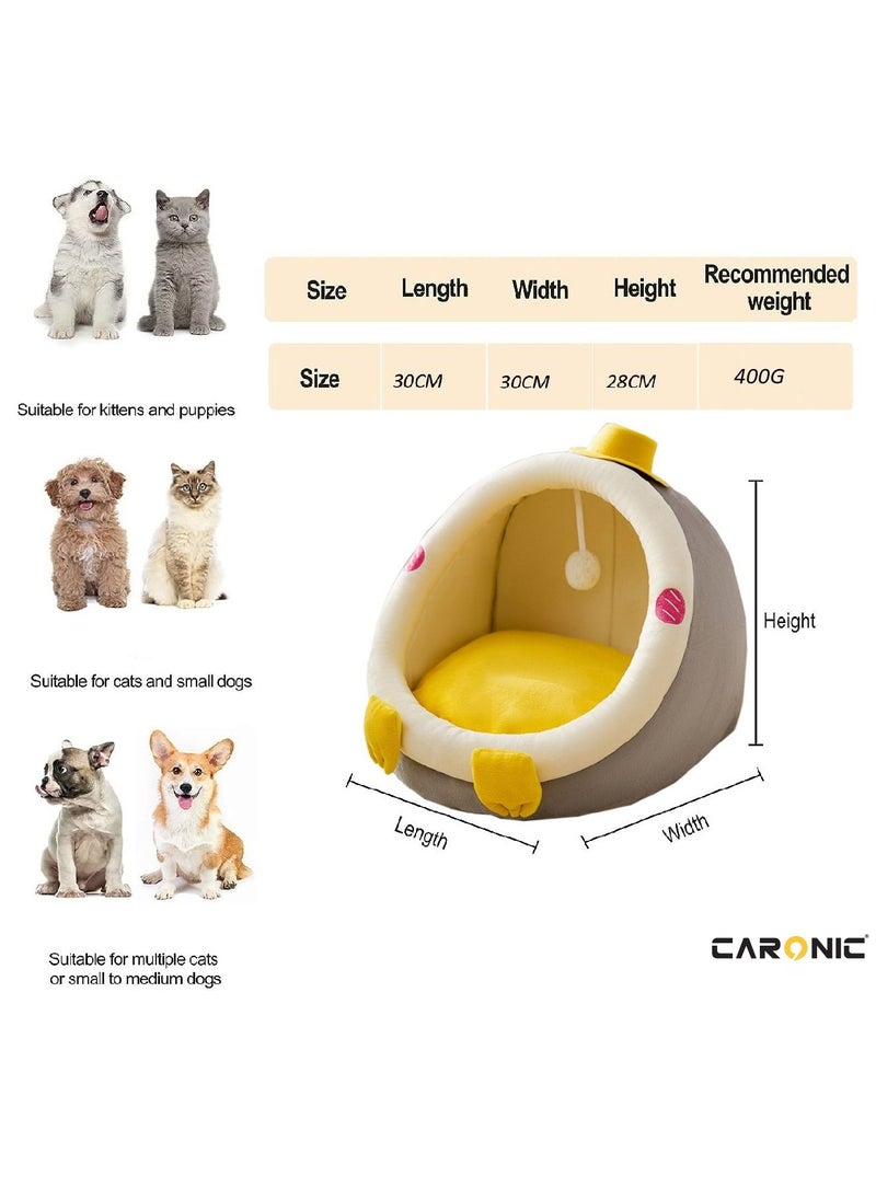 Home Pet Bed For Cats And Small Dogs Bed Removable Washable For Indoor And Outdoor Pets Sleeping Cozy Grey Yellow - pzsku/Z8901398A7FD900472AC4Z/45/_/1691837512/d63a58e0-3170-4bff-96d2-2f277b4c4d57