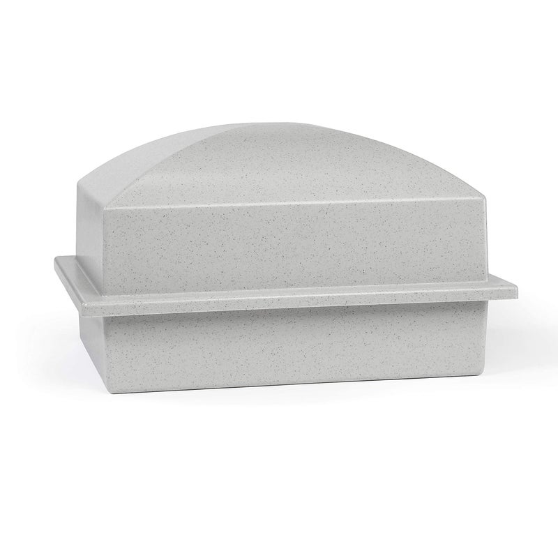 Crowne Vault Urn Vault for Underground Burial  Fortified Container to Hold Adult Human Ashes and Cremation Urns for Cemetery and Ground Burial  Made in The USA Regent Granite Grey
