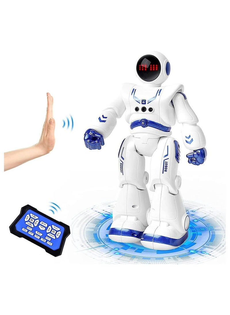 ضحكة  العاب روبوت دي ام جي، روبوت ذكي للاطفال، يعمل بمنفذ USB، روبوت استشعار الايماءات والغناء والرقص، لعبة قابلة للبرمجة للتعليم المبكر مع جهاز تحكم عن بعد للاولاد والبنات  - Image 1