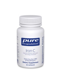Ironc ; Iron And Vitamin C Supplement To Support Muscle Function Red Blood Cell Function And Energy* ; 60 Capsules