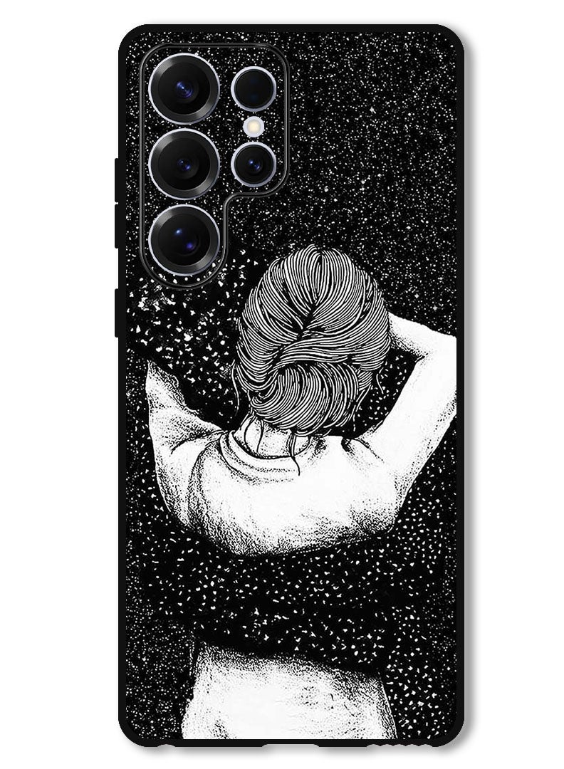 Theodor Protective Case Anti Scratch Shock Proof Bumper Cover For Samsung Galaxy S25 Ultra Night Imagination Of Girl  - Image 1