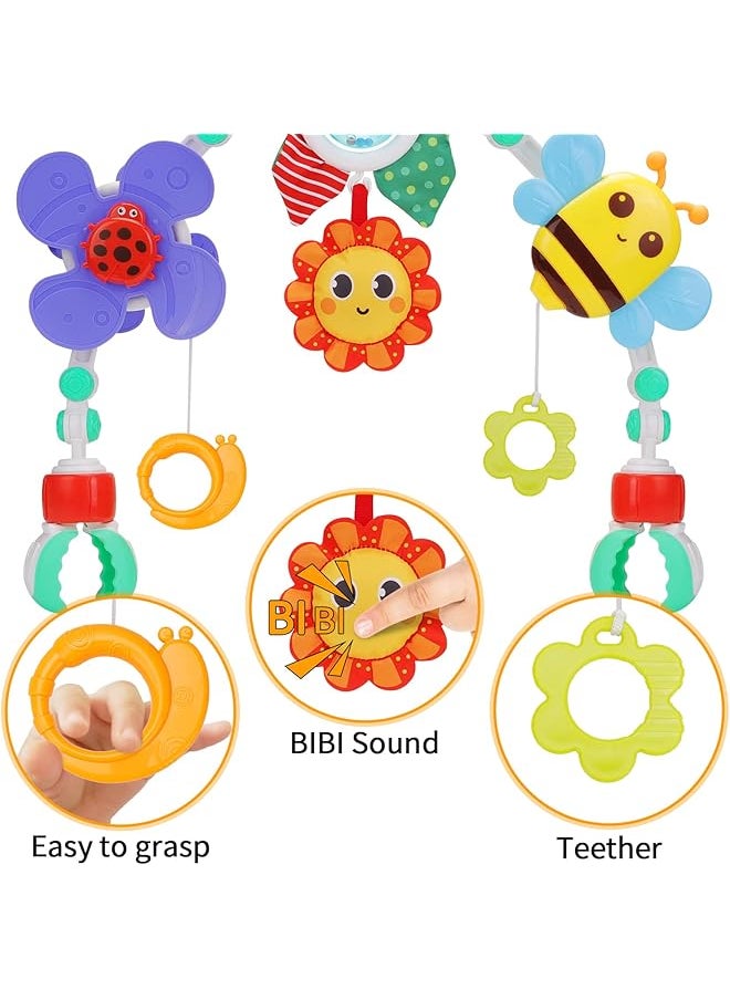 FUN MOMENT - Stroller Arch Toy Clip On Baby Pram Activity Arch Musical Sensory Toys Crib Bouncer Accessories - Image 1