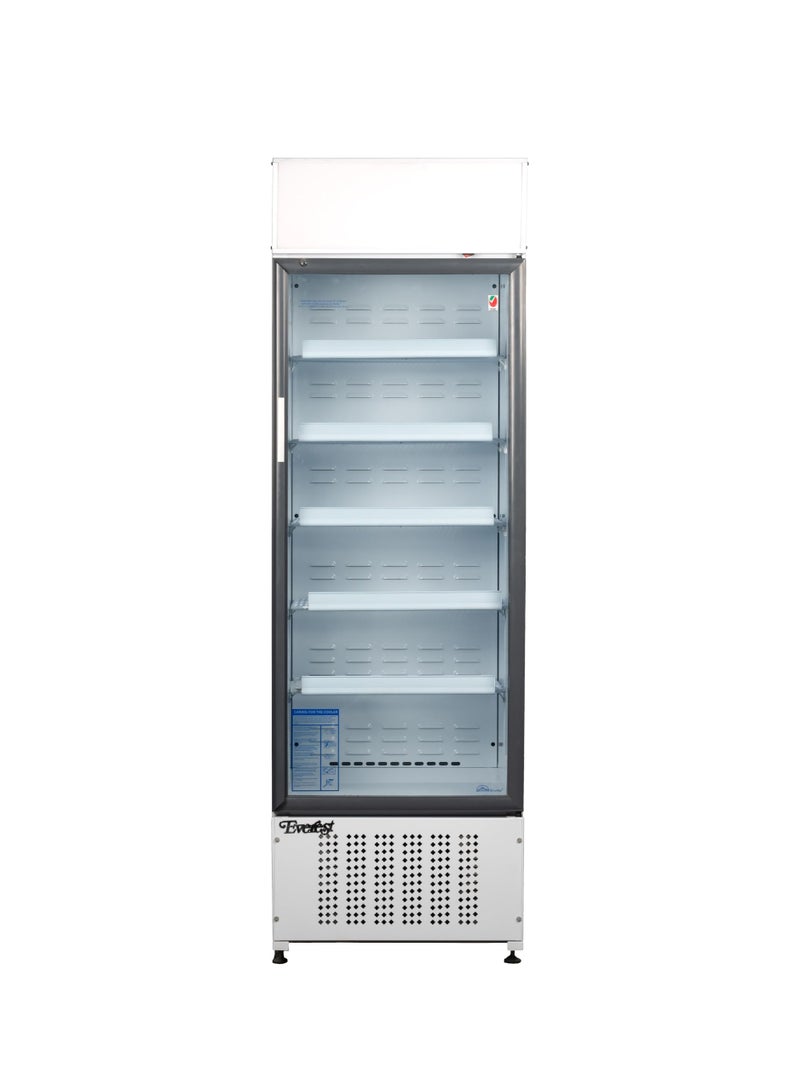 EVEREST INDUSTRIAL CO.LLC. EVEREST 450L Commercial Beverage Fridge, Glass Door Showcase Chiller with Digital Thermostat & Adjustable Shelves for Shops, Restaurants & Cold Drinks, EV18 SD - Image 1