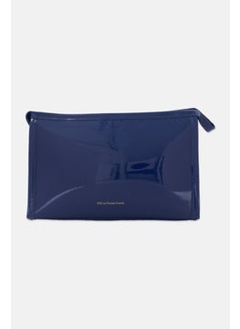 CXL by Christian Lacroix Women Brand Logo Cosmetic Pouch, Dark Blue  - Image 2