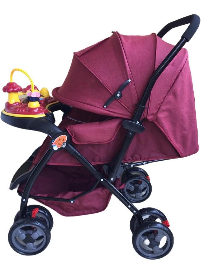Push & Go Baby Stroller with Levels and Umbrella - Image 1