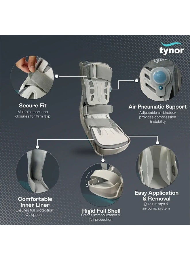Tynor D-59 Air Walker Boot Short for Foot and Ankle Support - Image 2