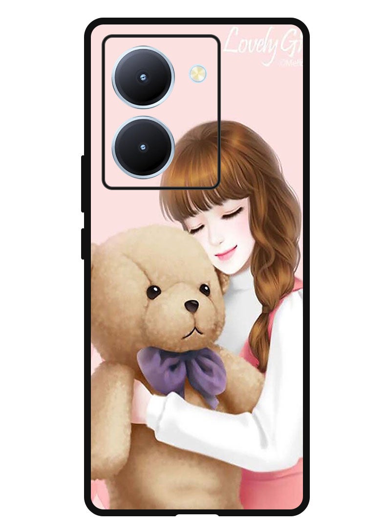 Theodor Protective Case Anti Scratch Shock Proof Bumper Cover For ViVo Y78 China Lovely Girl Witih Teddy - Image 1