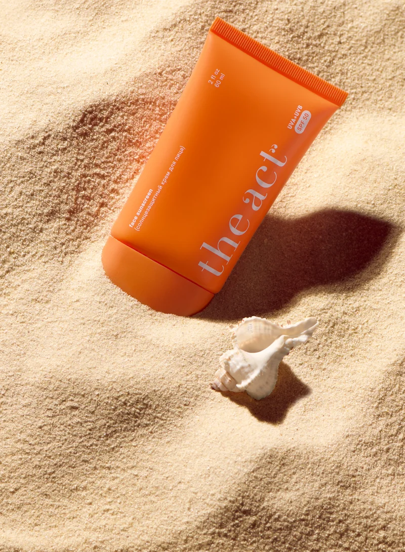 The Act Face sunscreen SPF 50