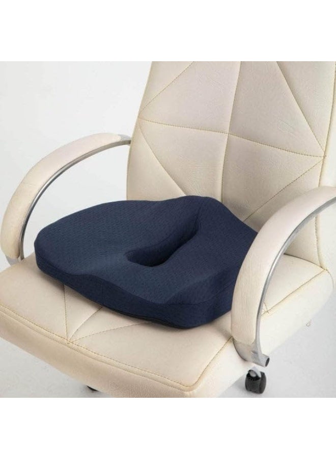 Memory Foam Seat Cushion Ergonomic Coccyx Support Pillow for Sitting Comfort Office Chair Pressure Relief Non-Slip Breathable Design - Image 2