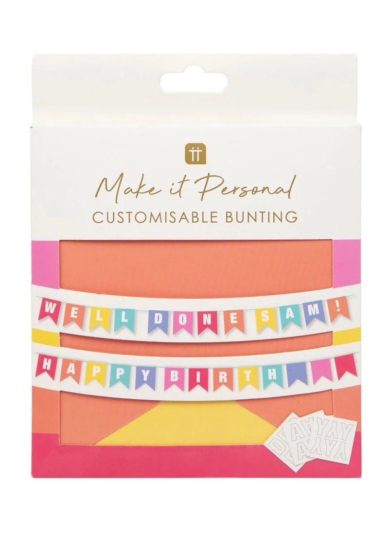 Talking Tables Customisable Write On Birthday Bunting - 3m  - Image 2