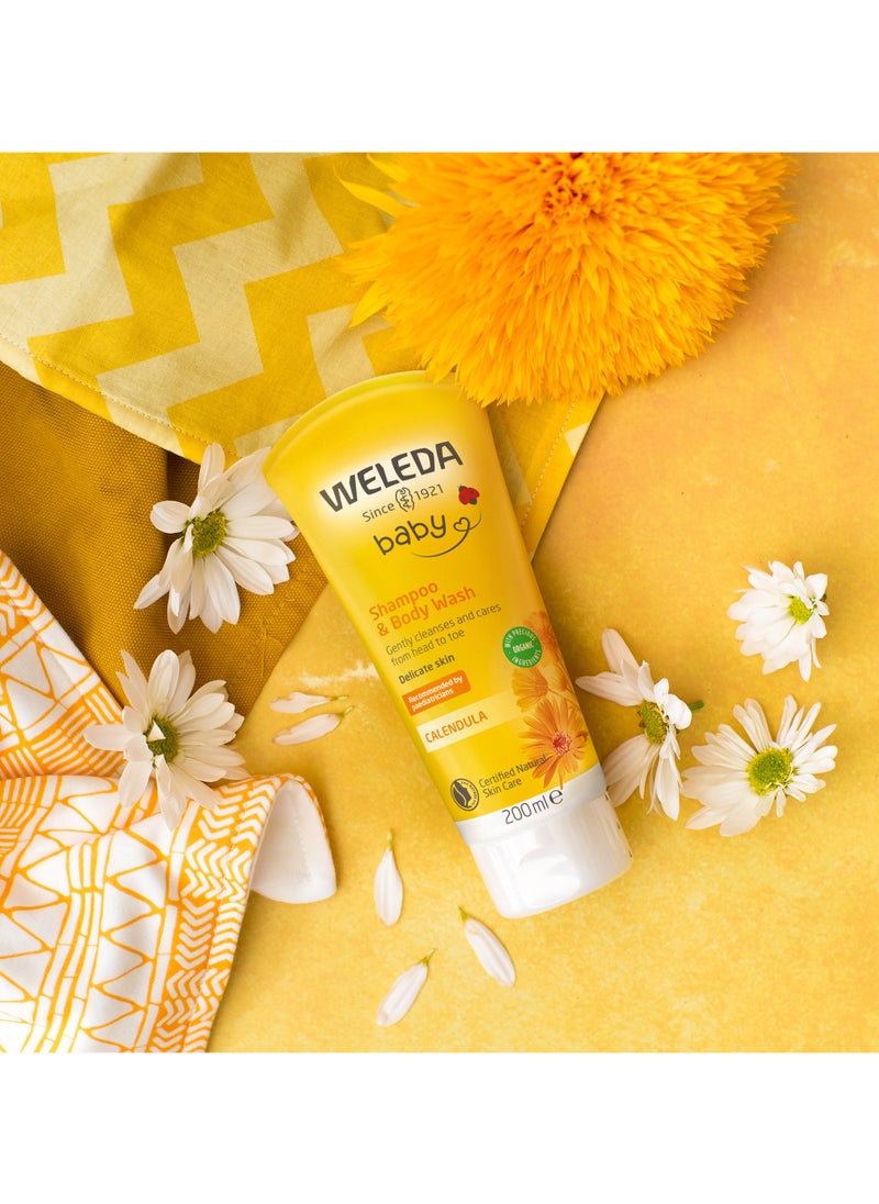 Weleda - Weleda Calendula Baby Shampoo & Body Wash 200ml - Image 1