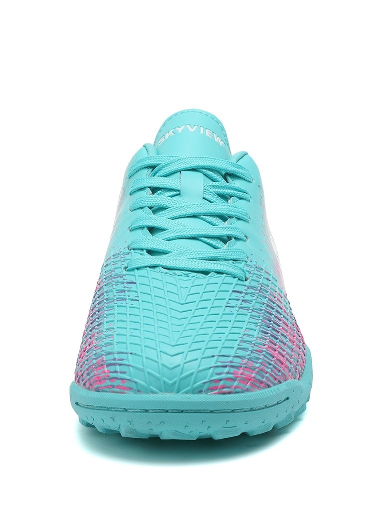 سكاي فيو أحذية كرة قدم للرجال والنساء IC أو IN أحذية مسطحة برباط احترافي أحذية كرة قدم رياضية عشبية للاستخدام الخارجي/الداخلي أحذية رياضية للتدريب على كرة القدم الخماسية الاحترافية - Image 3