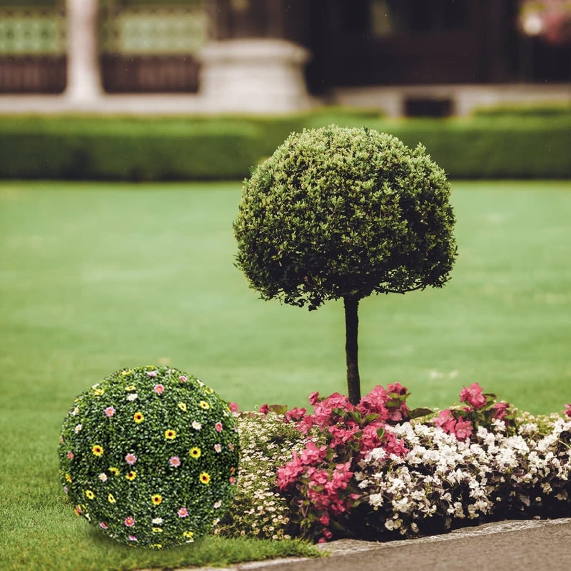 كلاراكو 10 قطع من حامل الكرات البلاستيكية من كلاركو، حامل كرات نباتات صناعية، قفص دعم بإطار بلاستيكي، حامل رف الزهور لفناء الحديقة والمنزل وديكور الزفاف - Image 5