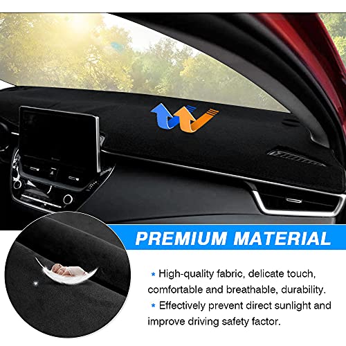 Autorder Dashboard Cover Mat for Toyota Corolla 2019-2022 2023 2024 2025 Accessories Dash Cover Flannel Dash Mat Sunshade Glare UV Rays Protector - Image 4