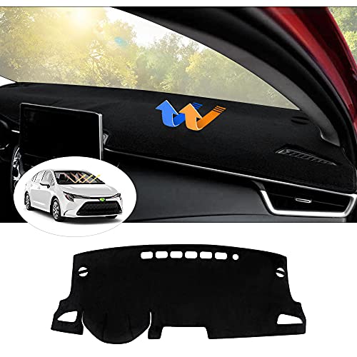 Autorder Dashboard Cover Mat for Toyota Corolla 2019-2022 2023 2024 2025 Accessories Dash Cover Flannel Dash Mat Sunshade Glare UV Rays Protector - Image 1