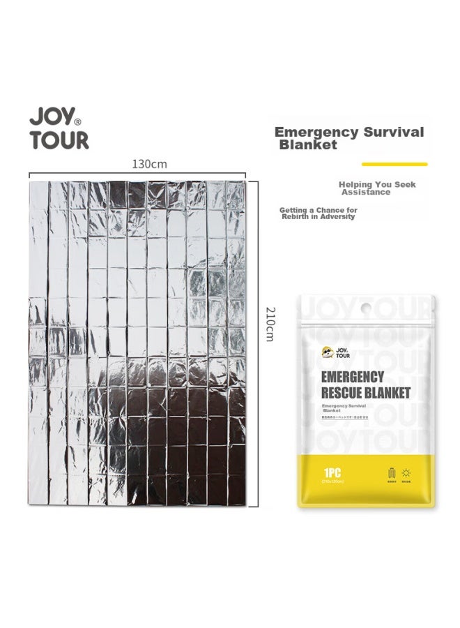 JOY TOUR Joytour Emergency Blanket, Thermal Blanket, Hiking Camping Aluminum Foil Emergency Blanket, Outdoor Survival Emergency Blanket, Silver - Image 3
