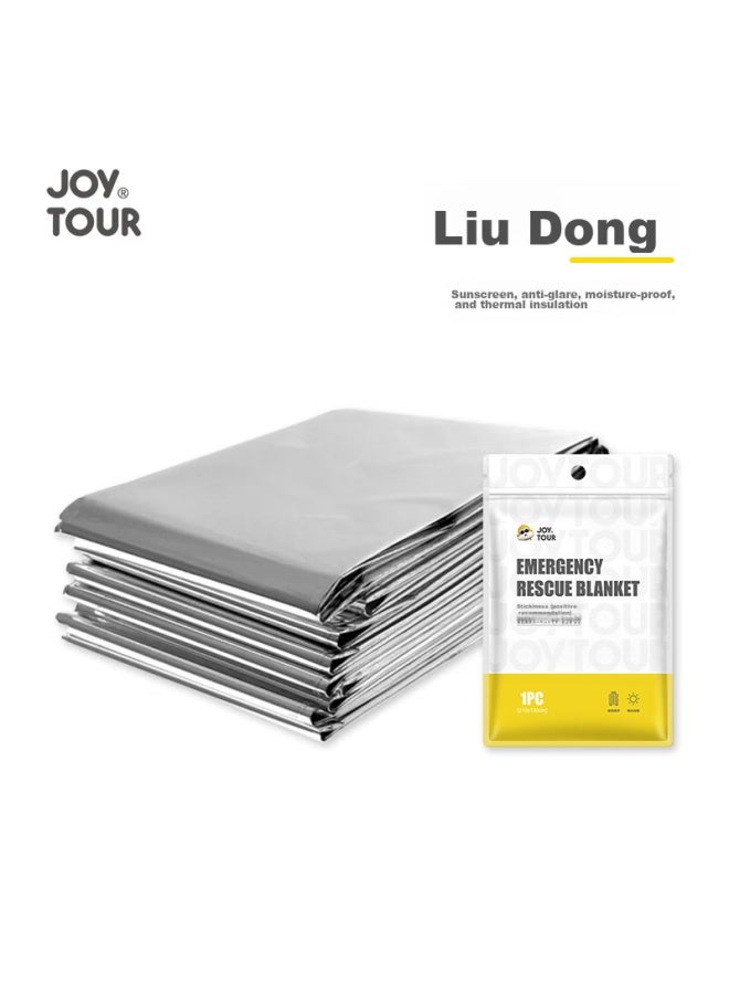 JOY TOUR Joytour Emergency Blanket, Thermal Blanket, Hiking Camping Aluminum Foil Emergency Blanket, Outdoor Survival Emergency Blanket, Silver - Image 5