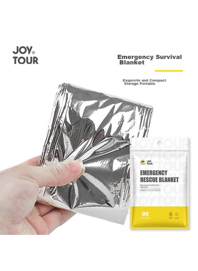 JOY TOUR Joytour Emergency Blanket, Thermal Blanket, Hiking Camping Aluminum Foil Emergency Blanket, Outdoor Survival Emergency Blanket, Silver - Image 4