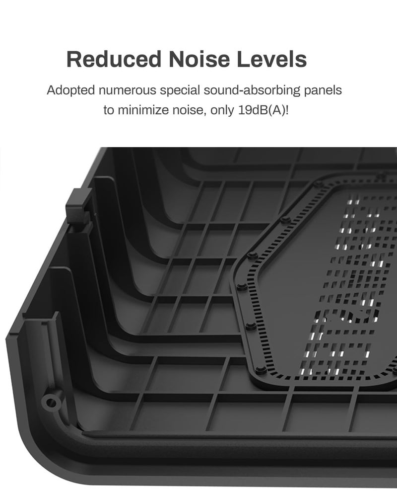 TERRAMASTER تيراماستر D5 هجين HDD NVMe حاوية - USB 3.2 جين 2 10Gbps نوع C 5Bay تخزين USB يدعم RAID 0/1/قرص فردي/JBOD مجموعة أقراص هجين RAID 2+3 (بدون أقراص)  - Image 5