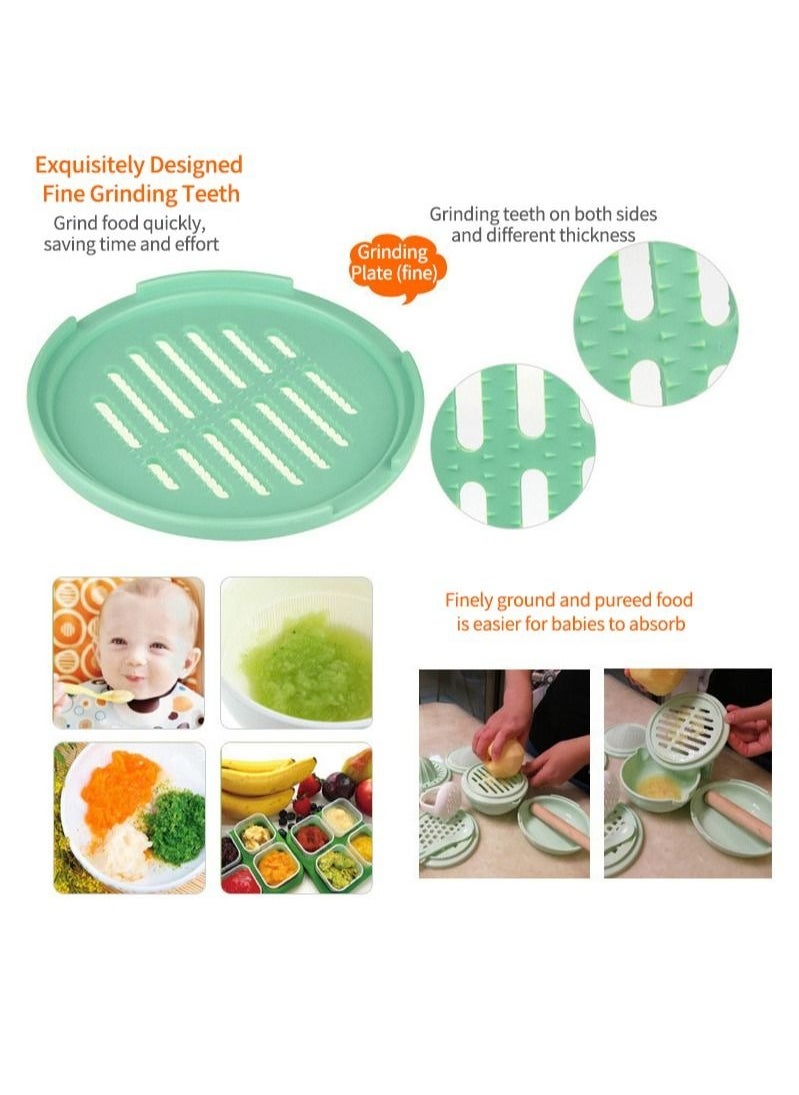 DOOKOO Baby Food Supplement Bowl Manual Grinder Puree Scissors Cooking Stick Machine Tool Set  - Image 5