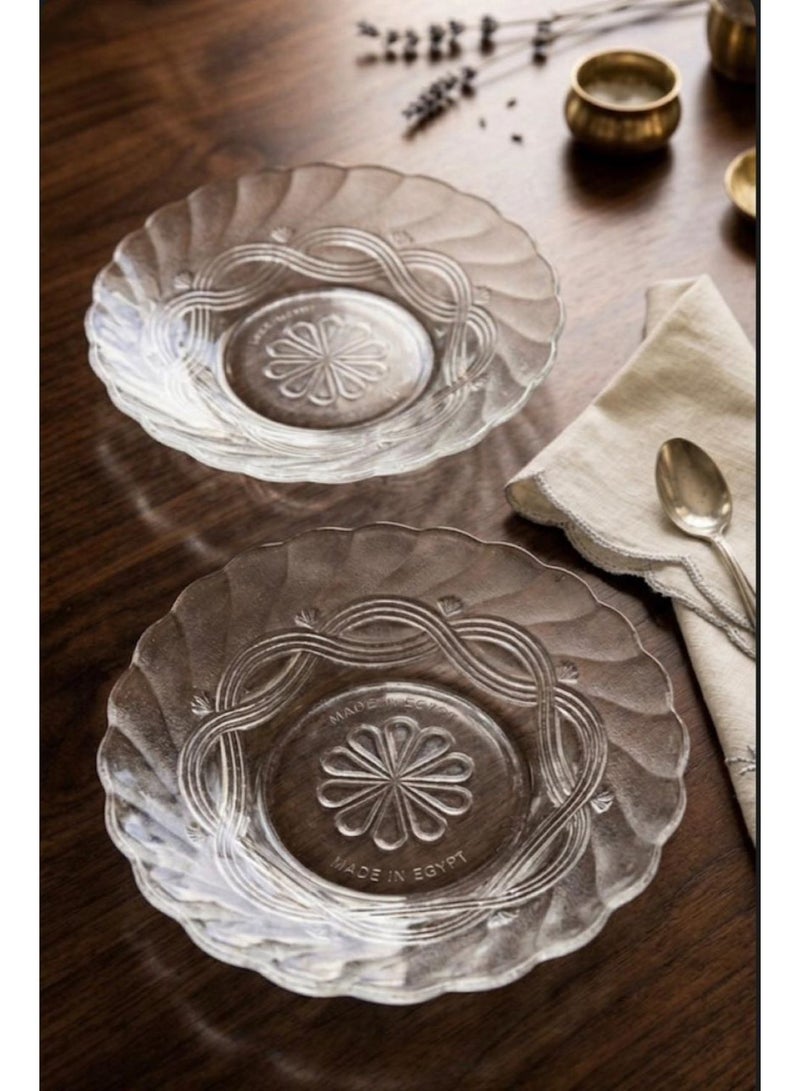 Glass Dishes 6 Pcs 17 cm - Image 3