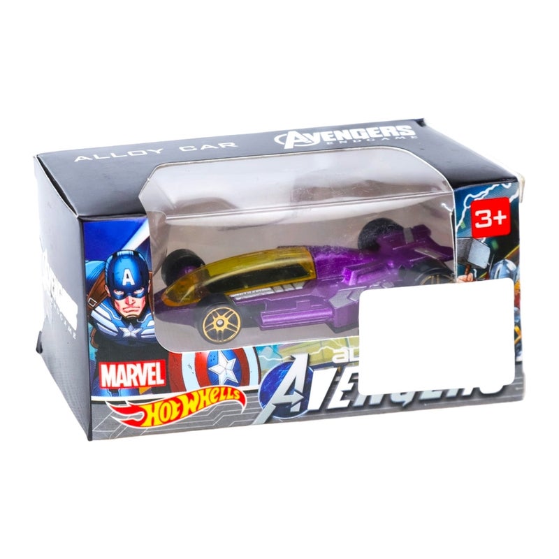 Marvel Avengers Hot Wheels Alloy Car - Purple - 7071 - Image 1