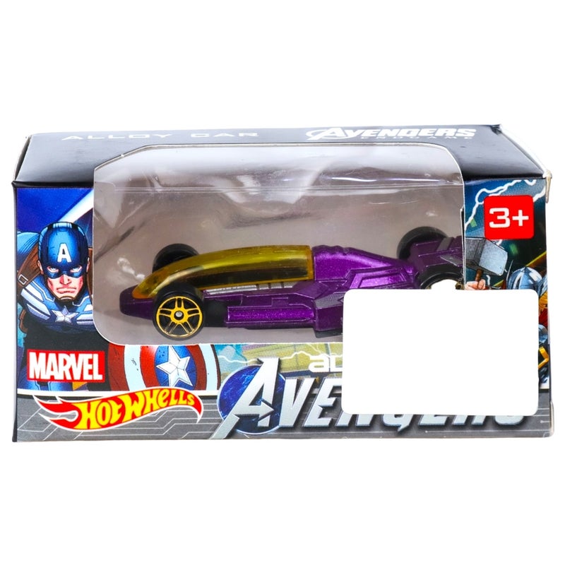 Marvel Avengers Hot Wheels Alloy Car - Purple - 7071 - Image 2