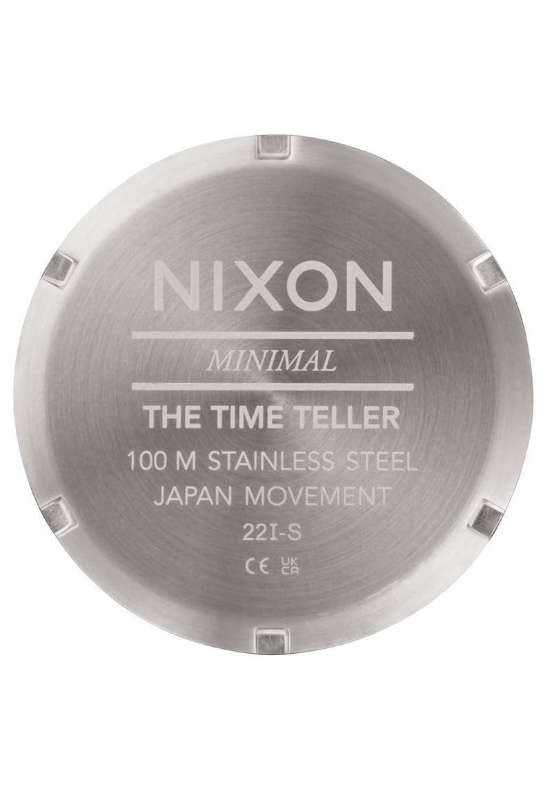 NIXON Time Teller A045-100m Water Resistant Men's Analog Fashion Watch (37mm Watch Face, 19.5mm-18mm Stainless Steel Band) - Image 5