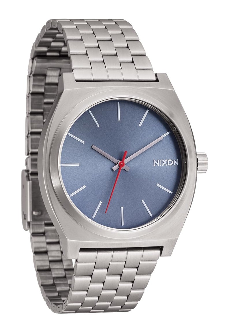 NIXON Time Teller A045-100m Water Resistant Men's Analog Fashion Watch (37mm Watch Face, 19.5mm-18mm Stainless Steel Band) - Image 1