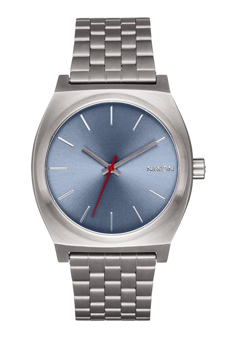 NIXON Time Teller A045-100m Water Resistant Men's Analog Fashion Watch (37mm Watch Face, 19.5mm-18mm Stainless Steel Band) - Image 2