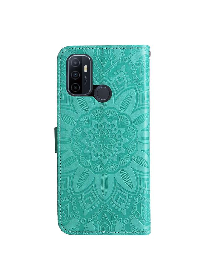 S-TOP Case For OPPO A53 / A53s / A33 / A32 Embossed Sunflower Leather Phone Case - Image 3