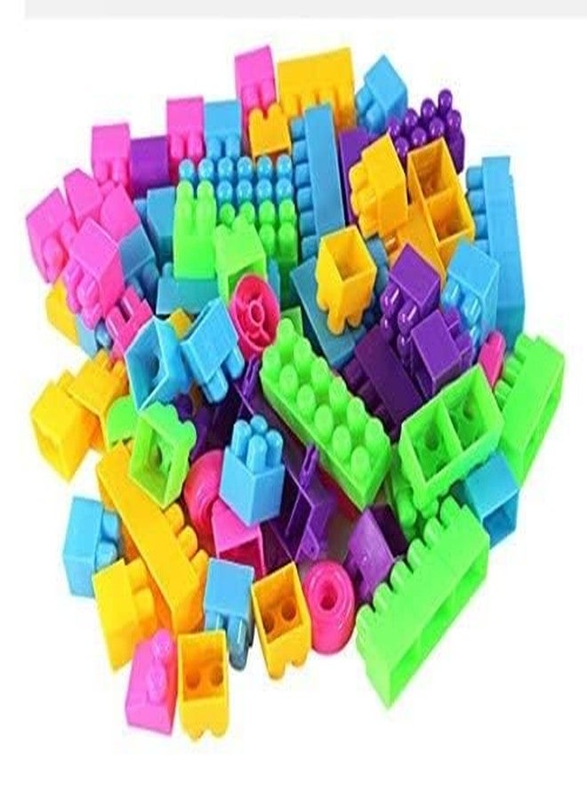HEYZEM DIY Best Baby Gift Building Blocks|Creative Learning Educational Toy for Kids Puzzle Assembling Shape Building Unbreakable Toy Set (60 Pieces) (60 Pcs Blocks)|Multicolor - Image 3