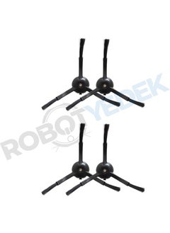 robotyedek Roborock Q Revo Maxv / Pro / S Black Compatible Replacement Side Brush - 4 Pcs  - Image 2