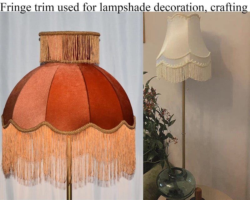 Lauthen.S 10 Yards of 6" Chainette Fringe Trim Tassel Sewing Trim for DIY Craft Latin Dress Lamp Shade Decoration Purple - Image 5