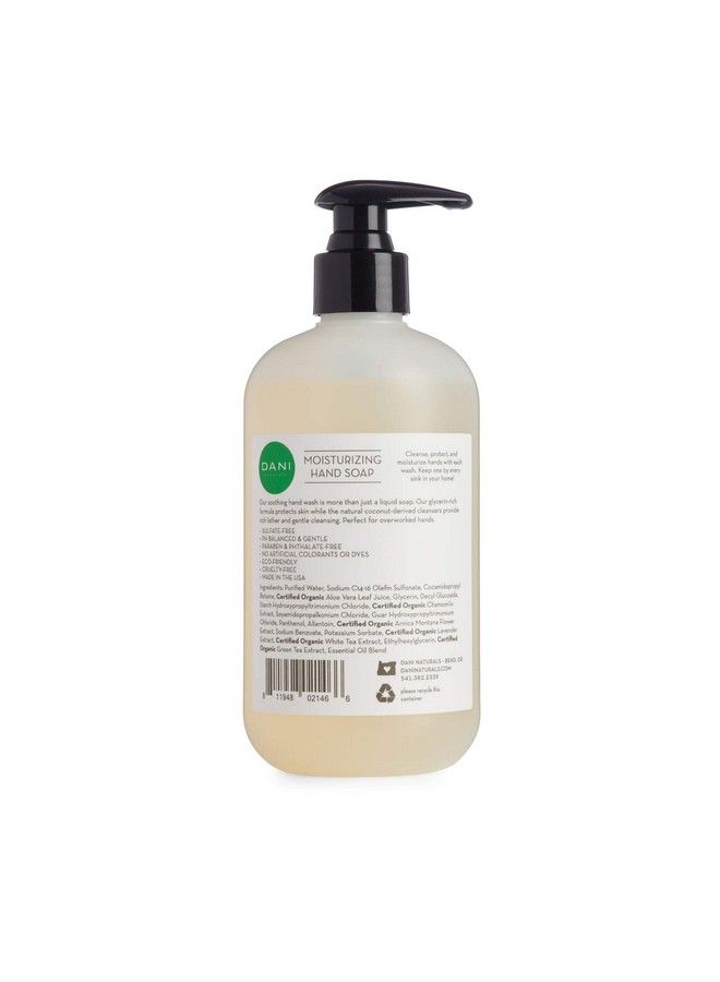 DANI Natural Moisturizing Liquid Handwash Naturals Refreshing Bamboo Bergamot Scented Gentle Soap With Organic Aloe Vera For Men & Women 12 Ounce Bottle Pump Dispenser - Image 3