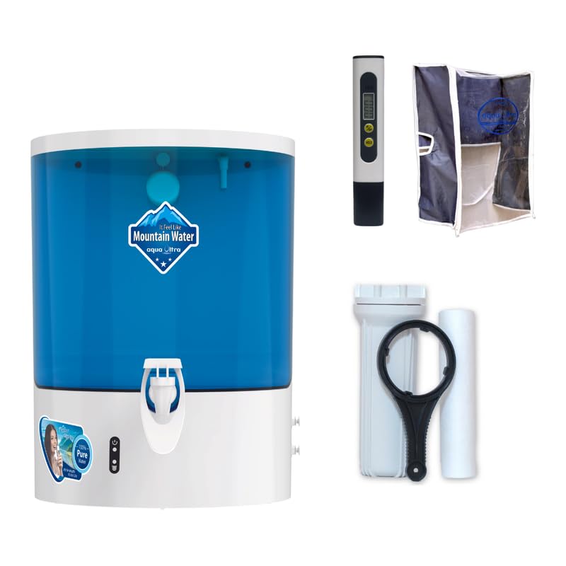AquaUltra Fresh Water Purifier Filter for Home | RO+UV | 9L Transparent Tank | Copper Alkaline Mineral Booster | With Digital TDS meter & Body Cover, Pre Filter | Made in India | Mineral-Rich Water - Image 1