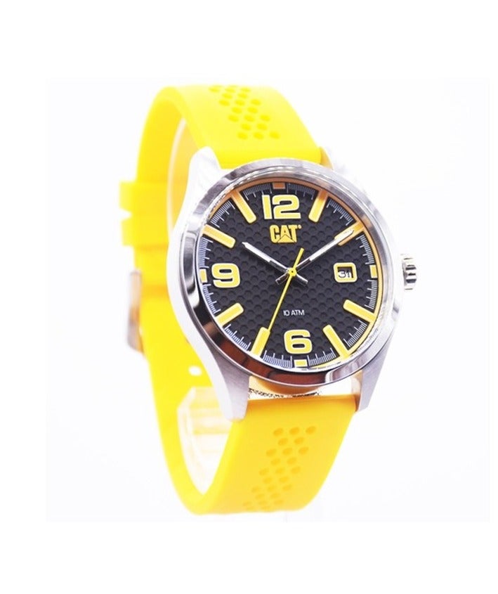 CATERPILLAR CAT Set QA.141.27.137 Yellow Silver Rubber Strap - Image 5