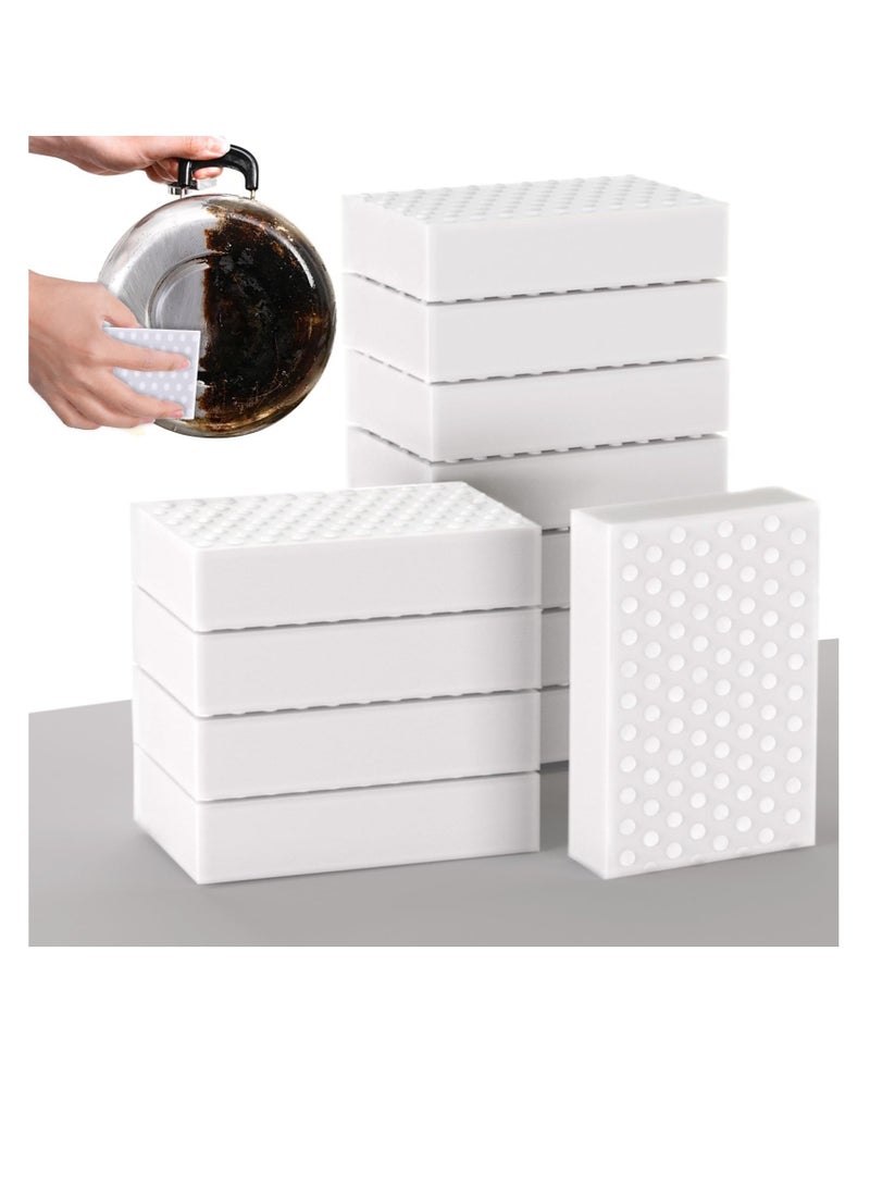 Excefore 2X Density Extra Thick Magic Sponge Eraser, 30 Pcs Non-Scratch Scrub Sponge Foam Cleaning Pads, Household Cleaning Melamine Sponge Foam, Multi-Purpose for Bathroom,Floor, Kitchen, Pots and Pan - Image 1