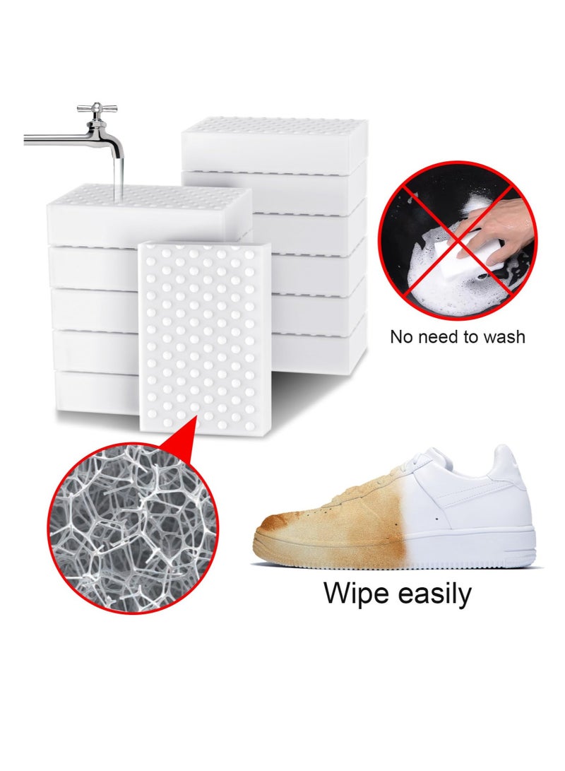 Excefore 2X Density Extra Thick Magic Sponge Eraser, 30 Pcs Non-Scratch Scrub Sponge Foam Cleaning Pads, Household Cleaning Melamine Sponge Foam, Multi-Purpose for Bathroom,Floor, Kitchen, Pots and Pan - Image 5