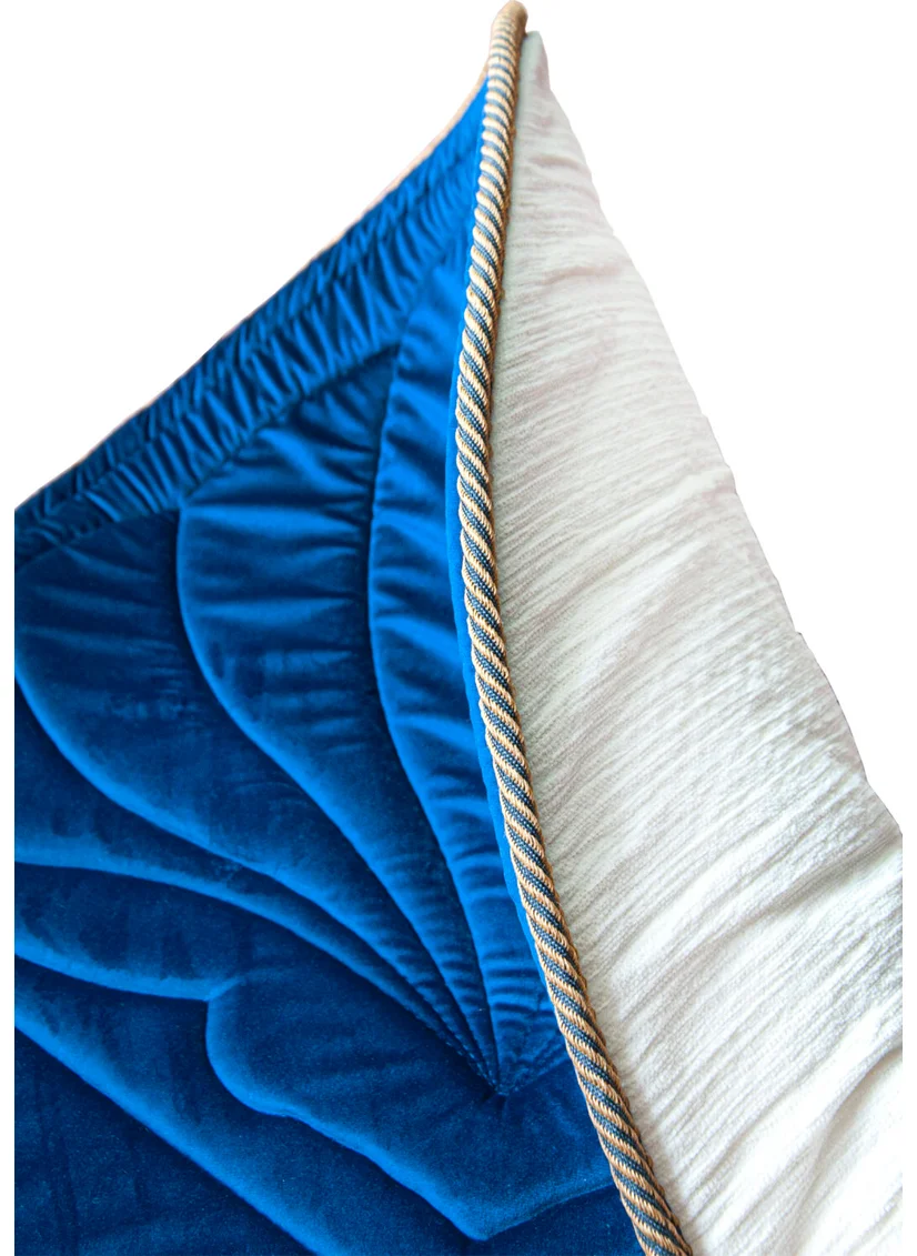 İhvan Online Quilted Sponge Soft Prayer Rug - Navy Blue